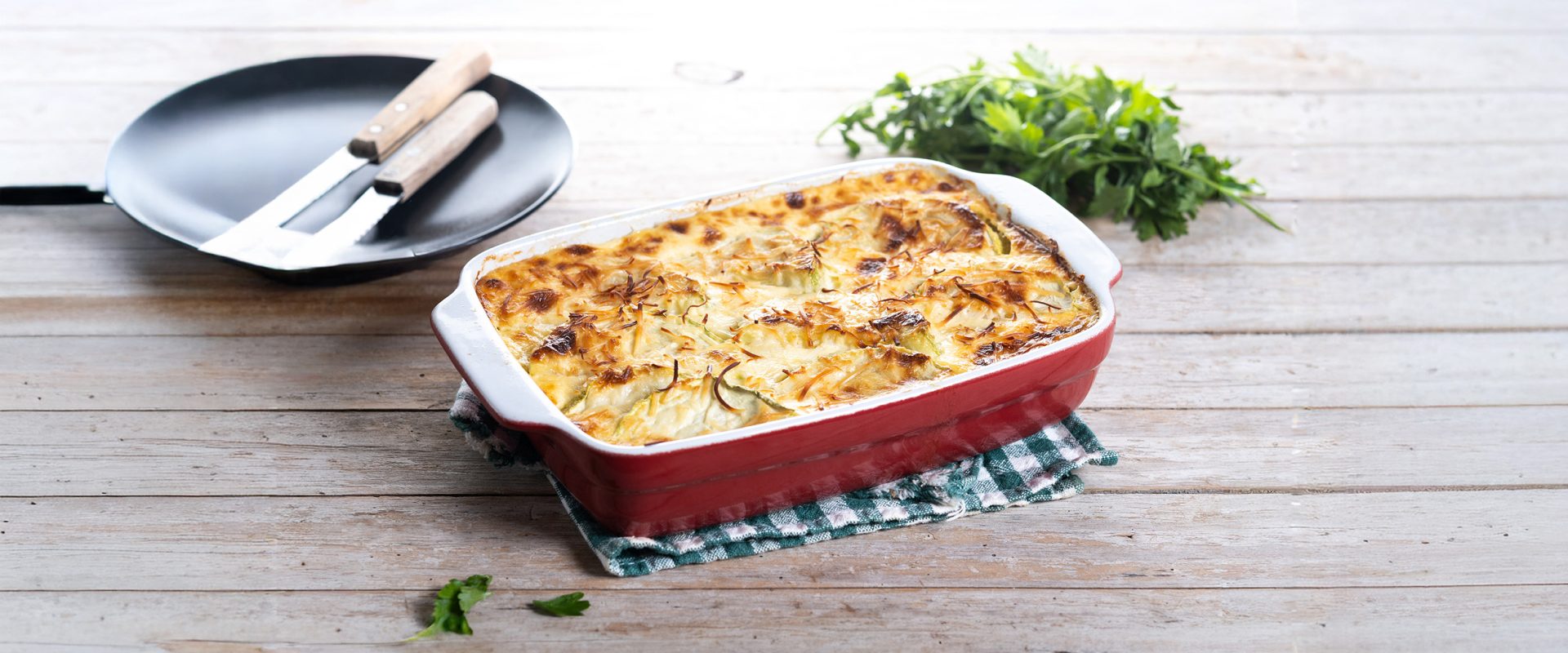 Gratin Sur Une Tbale